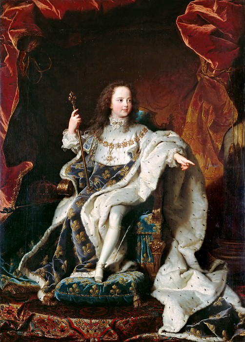 Иасент Риго -- Людовик XV в детстве, Версальский дворец
