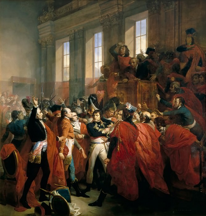 François Bouchot -- General Bonaparte at the Council of 500 in Saint-Cloud, November 10, 1799 , Château de Versailles