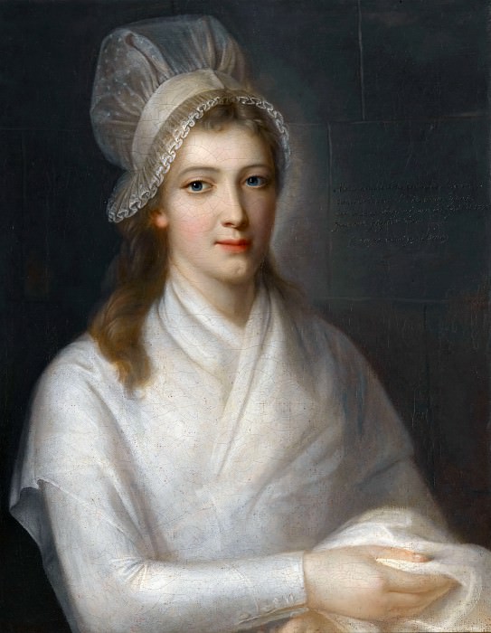 Jean-Jacques Hauer -- Charlotte Corday, after being condemned to death by the revolutionary tribunal on July 17, 1793, Château de Versailles