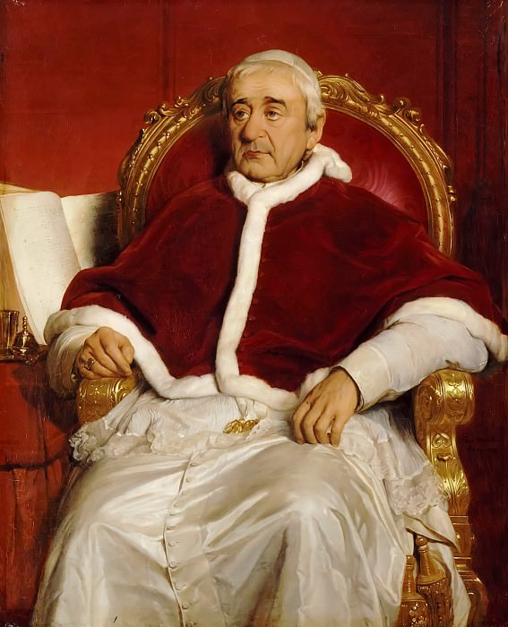 Поль Деларош -- Папа Григорий XVI , Версальский дворец