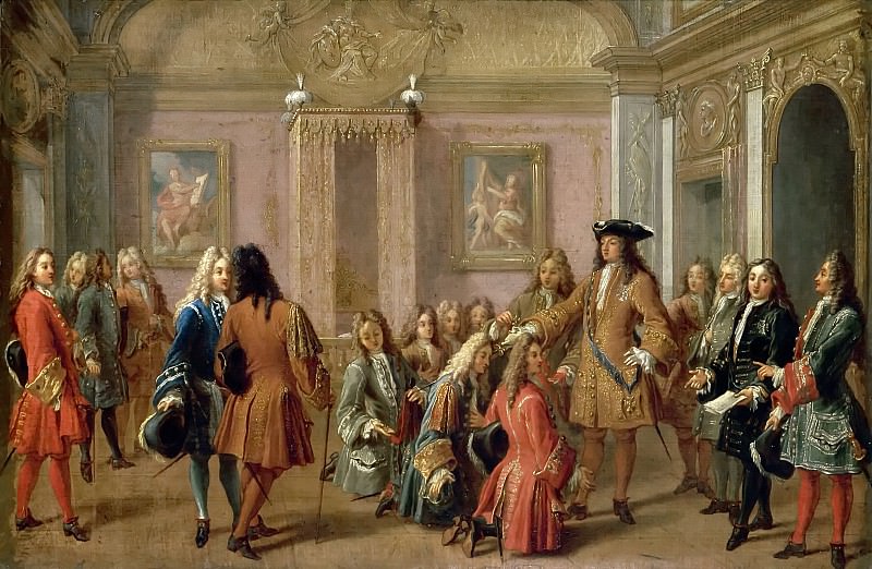Франсуа Маро -- Собрание членов военного ордена святого Людовика 10 мая 1695 года, Версальский дворец