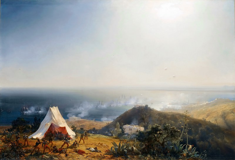 Теодор Гюден -- Нападение на Алжир с моря 29 июня 1830 года, Версальский дворец
