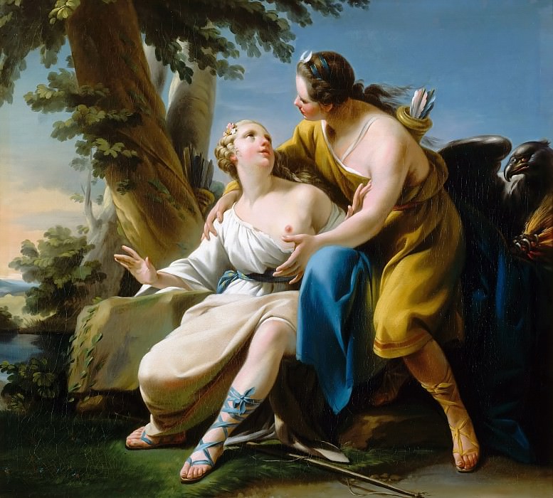 Noël Hallé -- Jupiter, in the guise of Diana, and Callisto, Château de Versailles