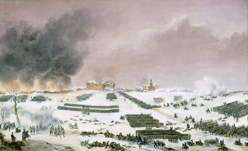 Jean Antoine Simeon Fort -- Battle of Eylau, attack on the cemetery, July 7, 1807, Château de Versailles
