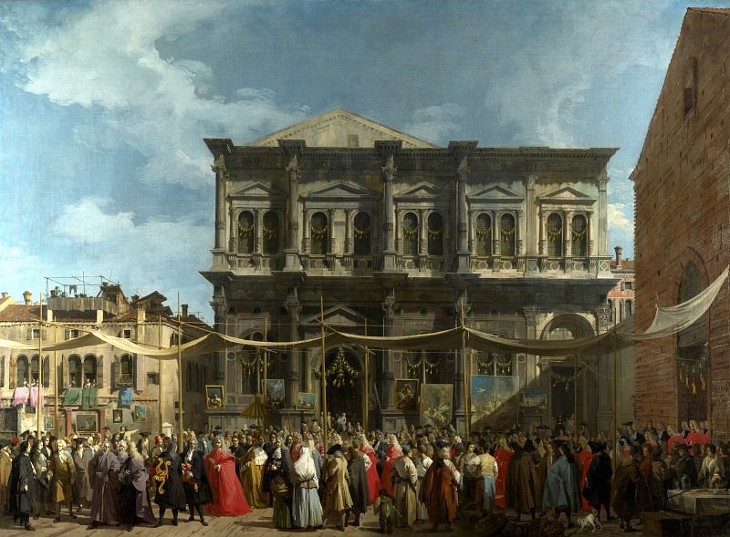 Canaletto – Venice – The Feast Day of Saint Roch, Part 1 National Gallery UK