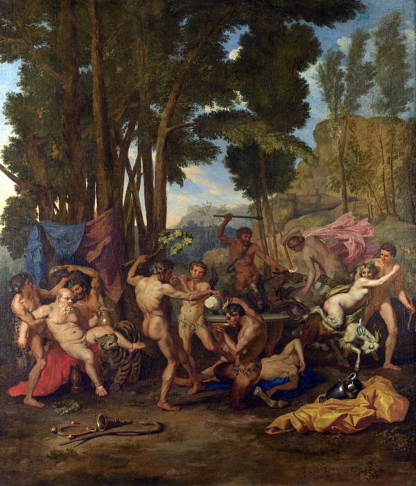 After Nicolas Poussin – The Triumph of Silenus, Part 1 National Gallery UK