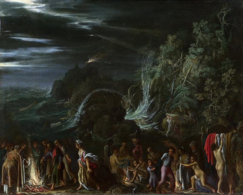 Adam Elsheimer – Saint Paul on Malta, Part 1 National Gallery UK