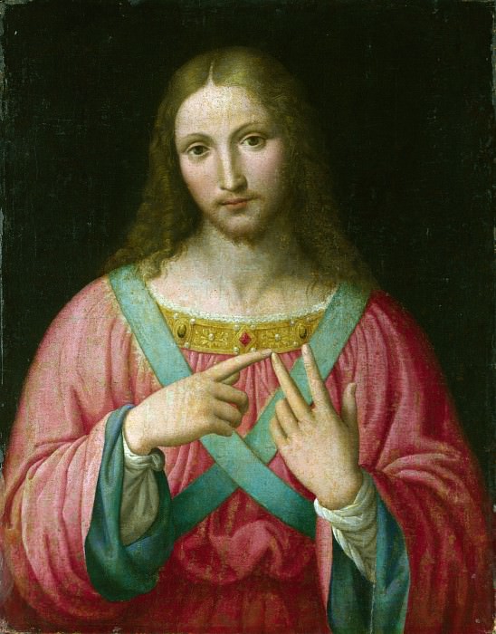 After Bernardino Luini – Christ, Part 1 National Gallery UK