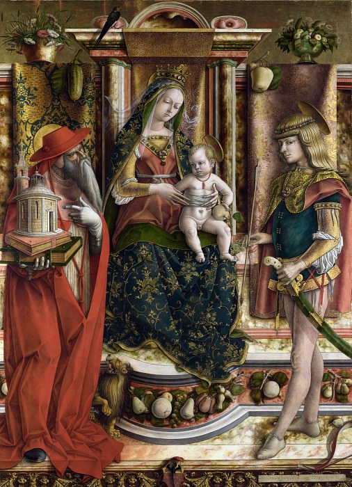 Carlo Crivelli – La Madonna della Rondine , Part 1 National Gallery UK
