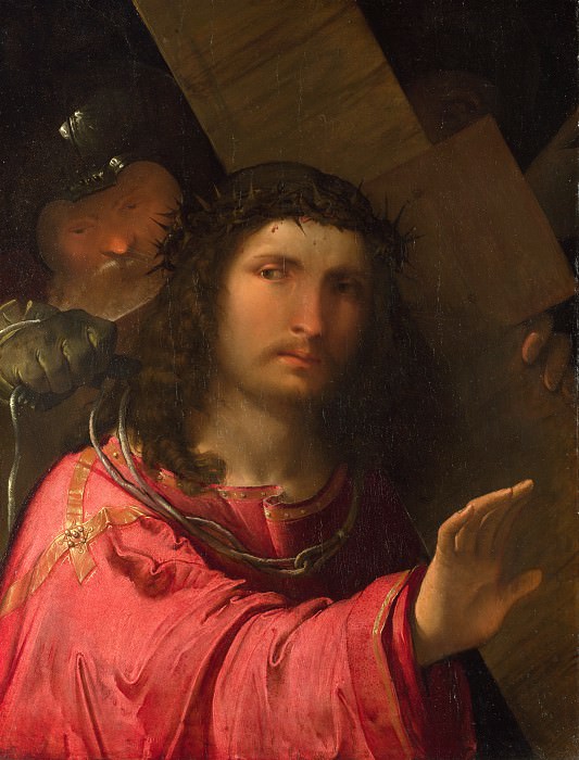 Altobello Melone – Christ carrying the Cross, Part 1 National Gallery UK