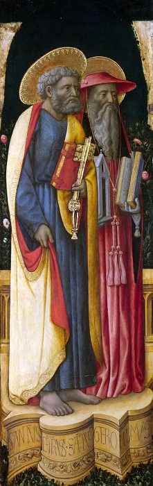 Antonio Vivarini and Giovanni dAlemagna – Saints Peter and Jerome, Part 1 National Gallery UK