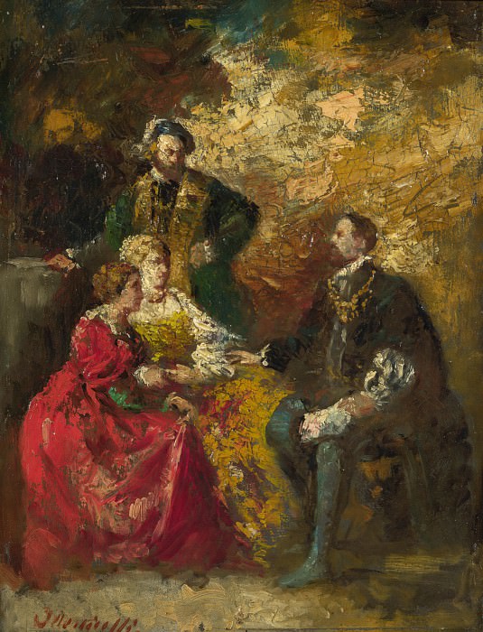 Adolphe Monticelli – Conversation Piece, Part 1 National Gallery UK