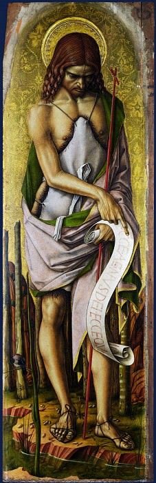Карло Кривелли – Алтарь Демидова – Иоанн Креститель, Часть 1 Национальная галерея