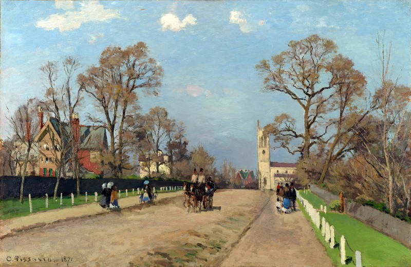 Camille Pissarro – The Avenue, Sydenham, Part 1 National Gallery UK