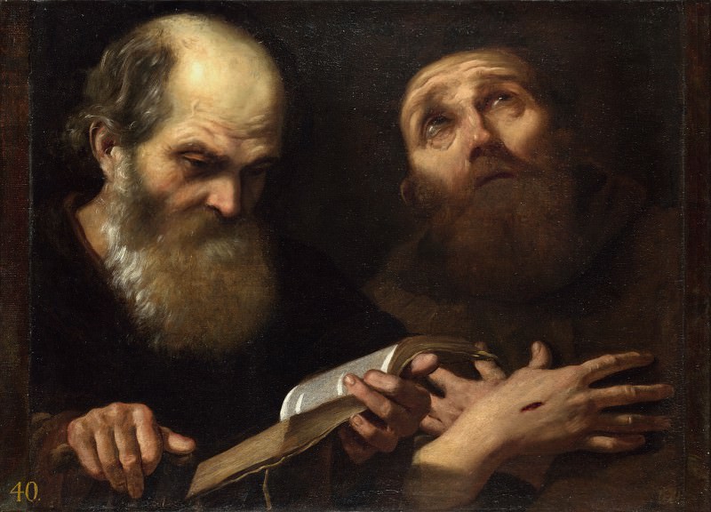 Andrea Sacchi – Saints Anthony Abbot and Francis of Assisi, Part 1 National Gallery UK