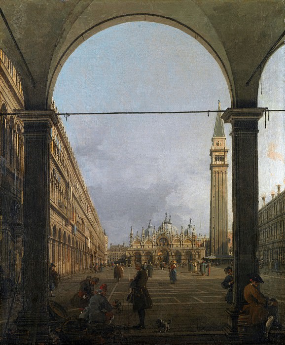 Canaletto – Venice – Piazza San Marco, Part 1 National Gallery UK