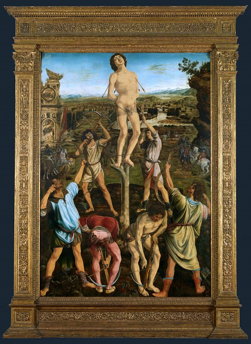 Antonio del Pollaiuolo and Piero del Pollaiuolo – The Martyrdom of Saint Sebastian, Part 1 National Gallery UK