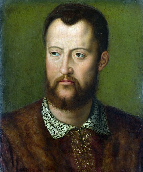 After Bronzino – Portrait of Cosimo I de Medici, Grand Duke of Tuscany, Part 1 National Gallery UK