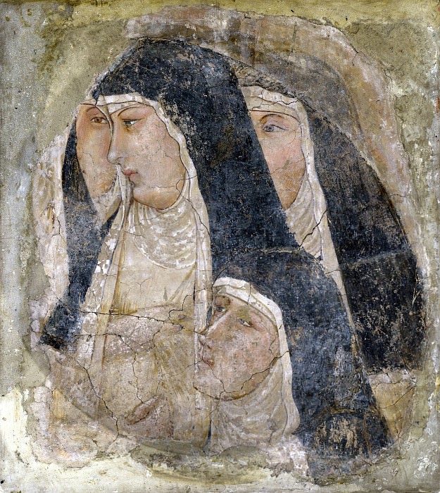 Амброджо Лоренцетти – Группа кларисок, монахинь нищенствующего Францисканского ордена, Часть 1 Национальная галерея