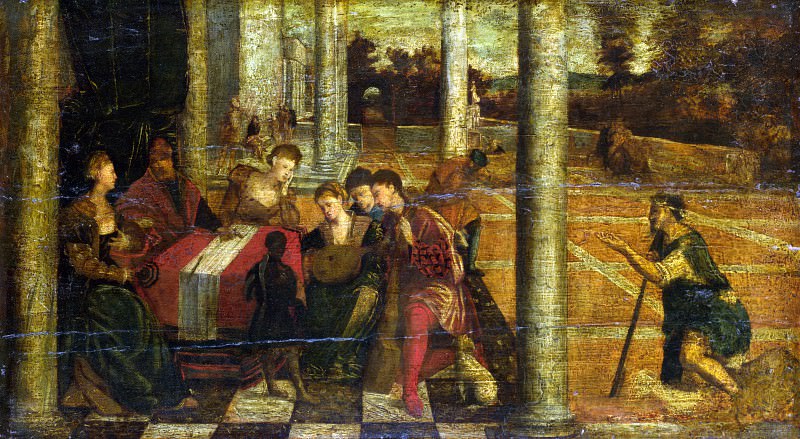 Бонифацио де Питати – Богач и Лазарь, Часть 1 Национальная галерея