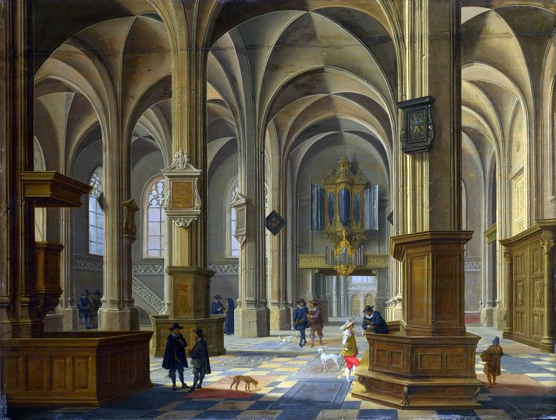 Bartholomeus van Bassen – Interior of St Cunerakerk, Rhenen, Part 1 National Gallery UK