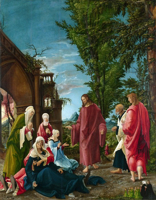 Альбрехт Альтдорфер – Прощание Христа с Матерью, Часть 1 Национальная галерея