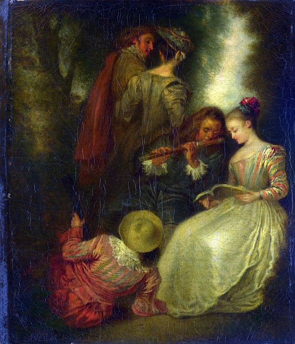 After Jean-Antoine Watteau – Perfect Harmony, Part 1 National Gallery UK