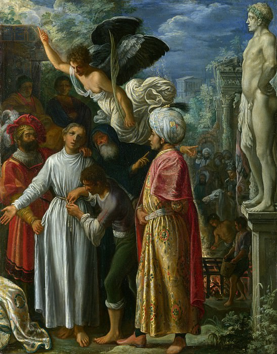 Адам Эльсхаймер – Подготовка святого Лаврентия к мученической казни, Часть 1 Национальная галерея