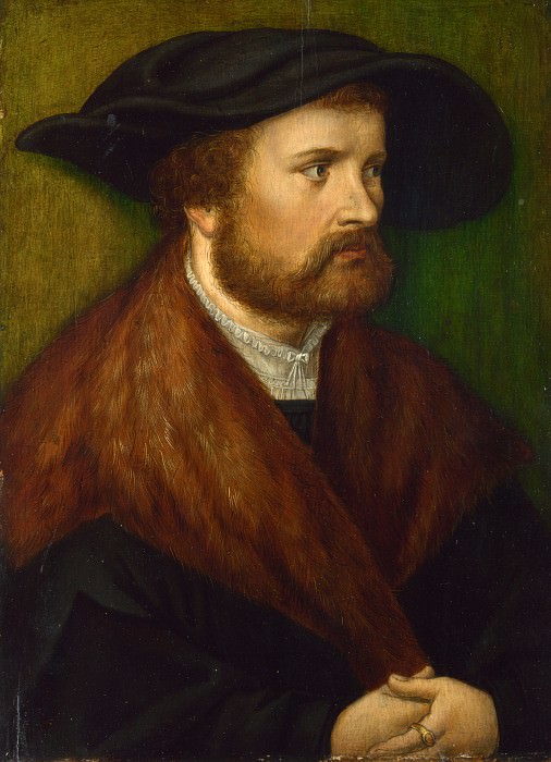 Аугсбург, неизвестный автор, ок1530 – Мужской портрет, Часть 1 Национальная галерея