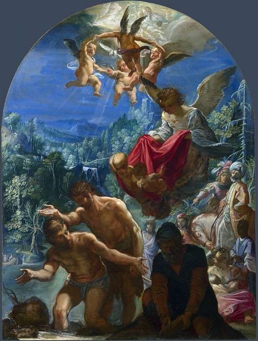 Адам Эльсхаймер – Крещение Христа, Часть 1 Национальная галерея