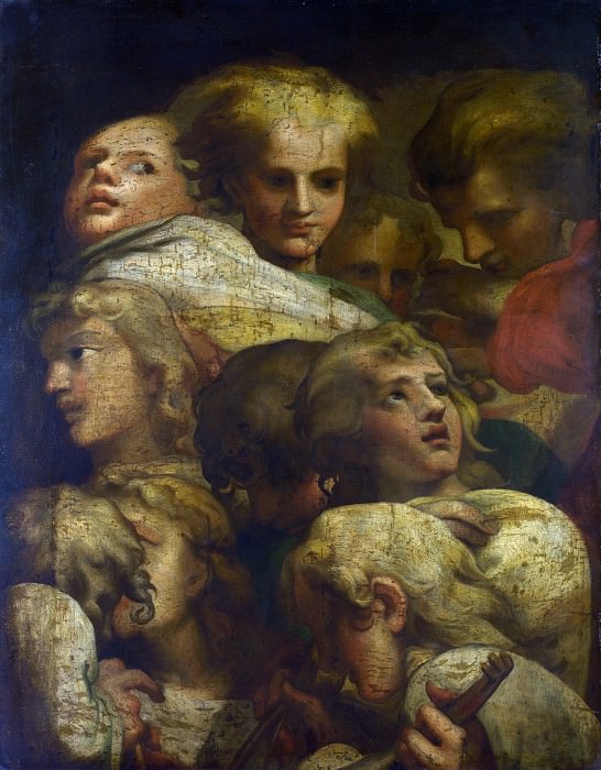 After Correggio – Group of Heads, Part 1 National Gallery UK