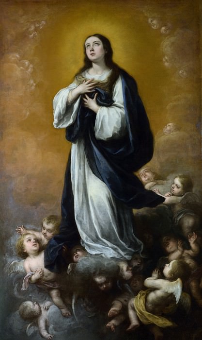Bartolome Esteban Murillo and studio – The Immaculate Conception of the Virgin, Part 1 National Gallery UK
