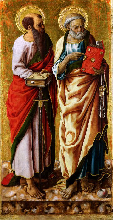 Carlo Crivelli – Saints Peter and Paul, Part 1 National Gallery UK