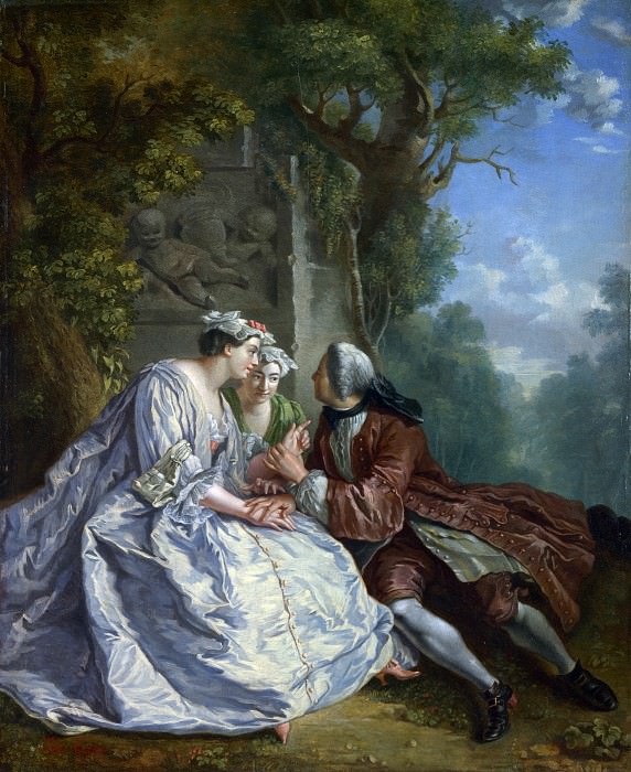 After Jean-Francois Detroy – The Game of Pied de Boeuf, Part 1 National Gallery UK