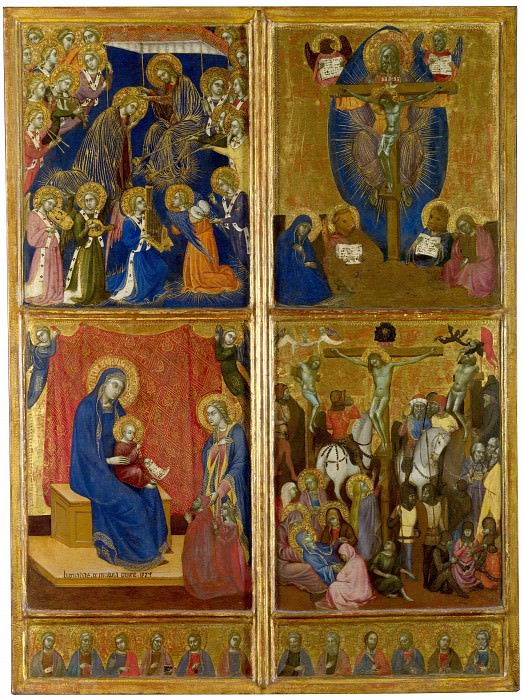 Barnaba da Modena – Scenes of the Virgin; The Trinity; The Crucifixion, Part 1 National Gallery UK