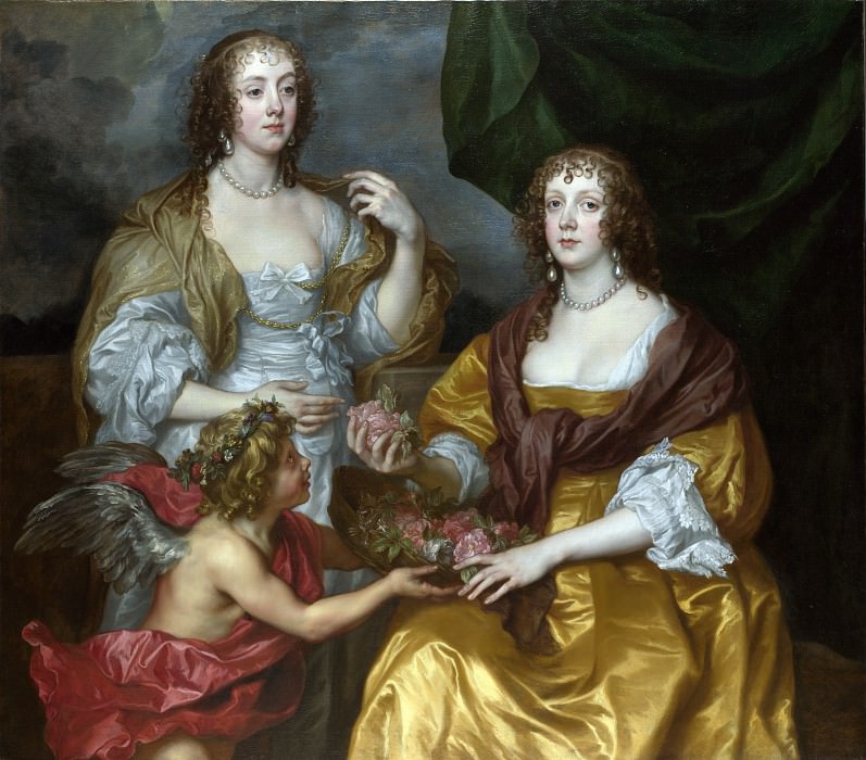 Anthony van Dyck – Lady Elizabeth Thimbelby and her Sister, Part 1 National Gallery UK