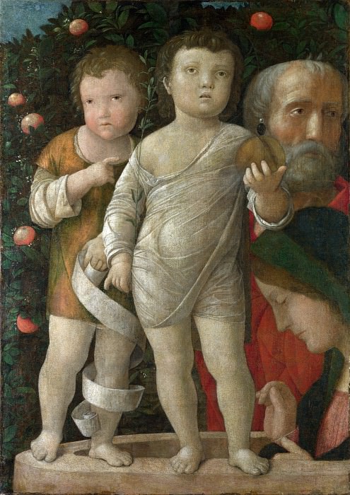 Андреа Мантенья – Святое Семейство с Иоанном Крестителем, Часть 1 Национальная галерея