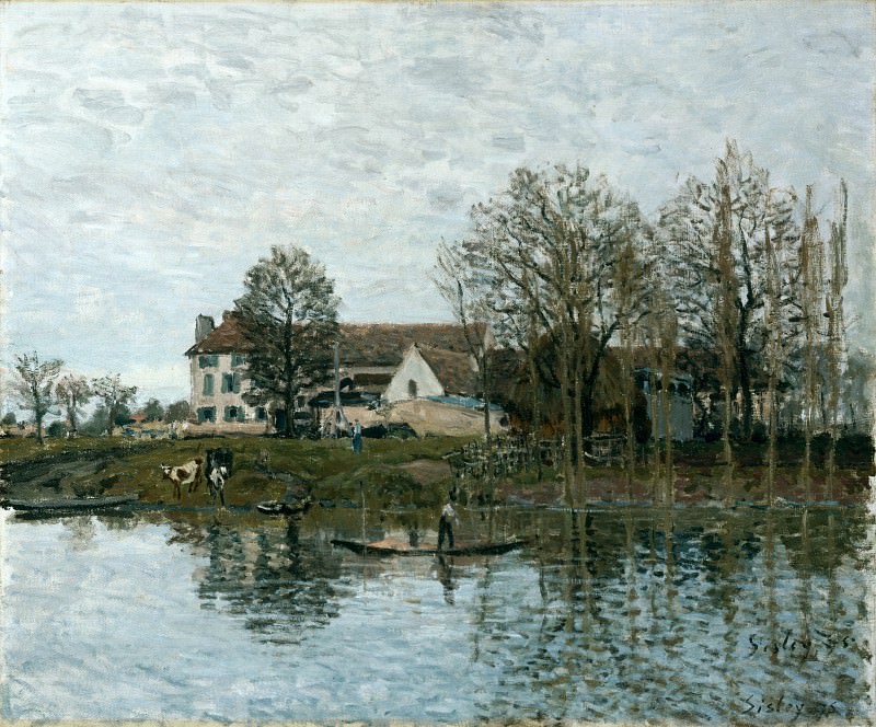 Alfred Sisley – The Seine at Port-Marly, Part 1 National Gallery UK