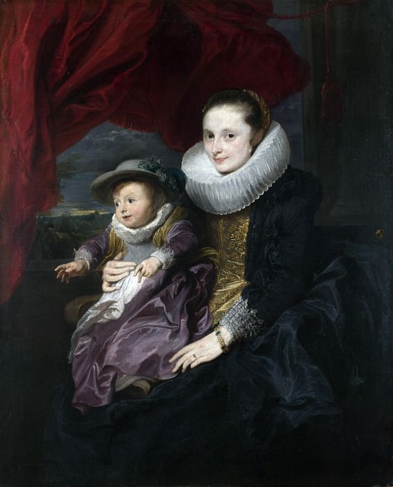 Антонис ван Дейк – Портрет женщины с ребенком, Часть 1 Национальная галерея