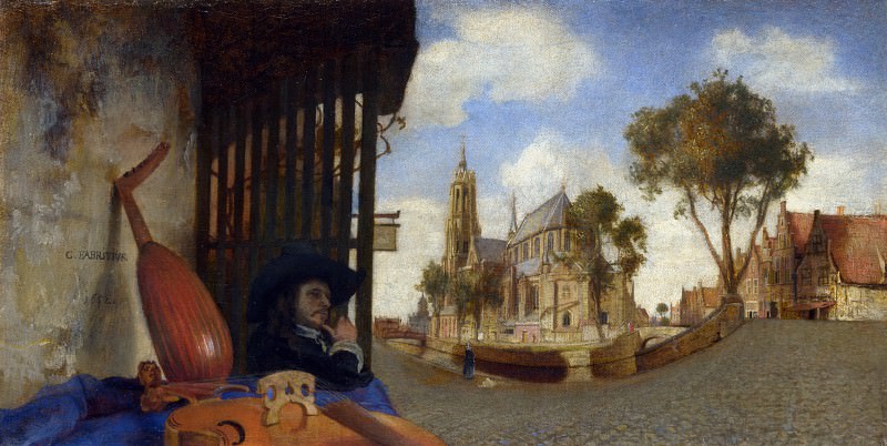 Carel Fabritius – A View of Delft, Part 1 National Gallery UK
