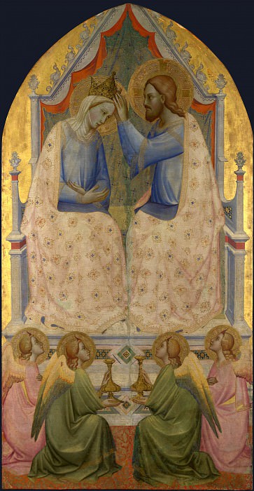 Agnolo Gaddi – The Coronation of the Virgin, Part 1 National Gallery UK
