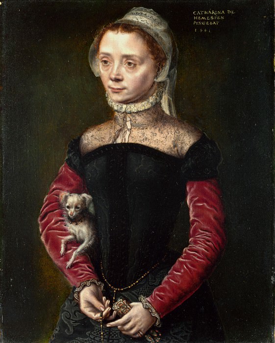 Катарина ван Хемессен – Портрет дамы с собачкой, Часть 1 Национальная галерея