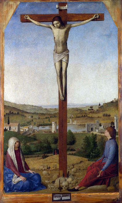 Антонелло да Мессина – Распятый Христос, Часть 1 Национальная галерея