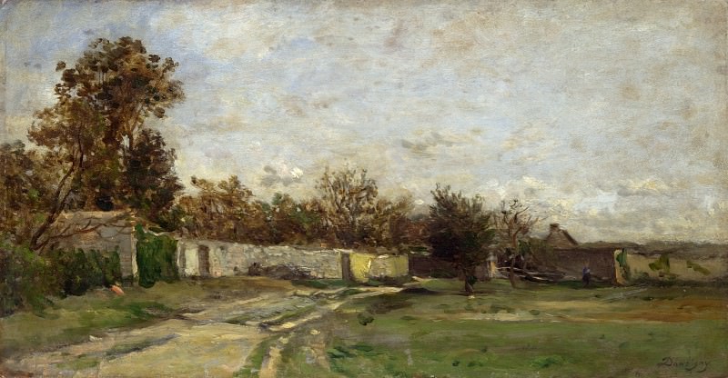 Charles-Francois Daubigny – The Garden Wall, Part 1 National Gallery UK