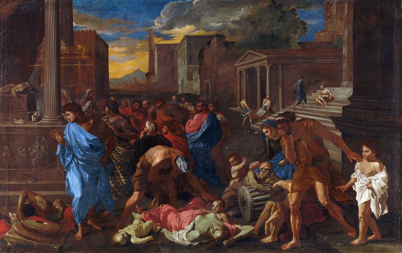 Angelo Caroselli – The Plague at Ashdod , Part 1 National Gallery UK