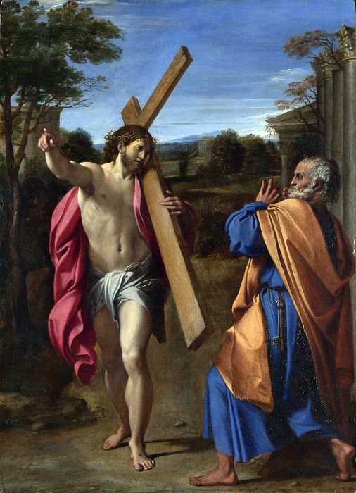 Annibale Carracci – Christ appearing to Saint Peter on the Appian Way, Part 1 National Gallery UK