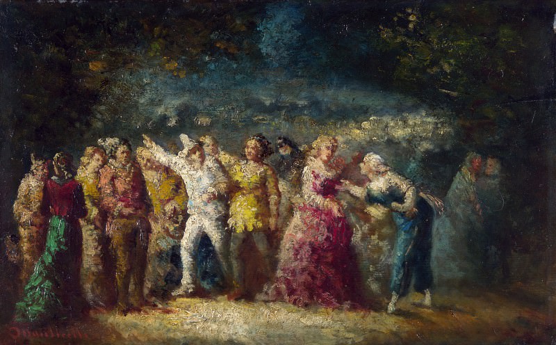 Adolphe Monticelli – Torchlight Procession, Part 1 National Gallery UK