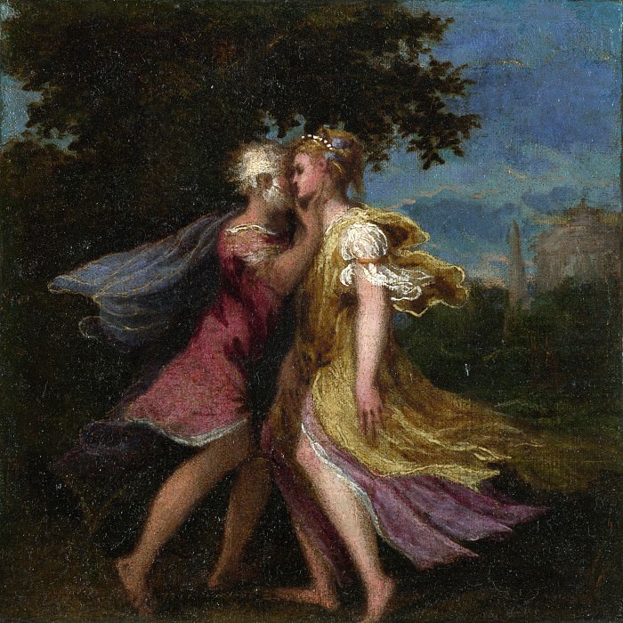 Andrea Schiavone – Jupiter seducing Callisto, Part 1 National Gallery UK