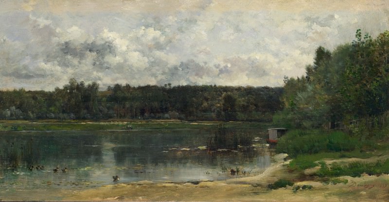 Charles-Francois Daubigny – River Scene with Ducks, Part 1 National Gallery UK