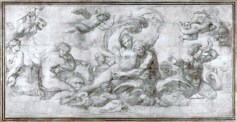 Agostino Carracci – A Woman borne off by a Sea God, Part 1 National Gallery UK